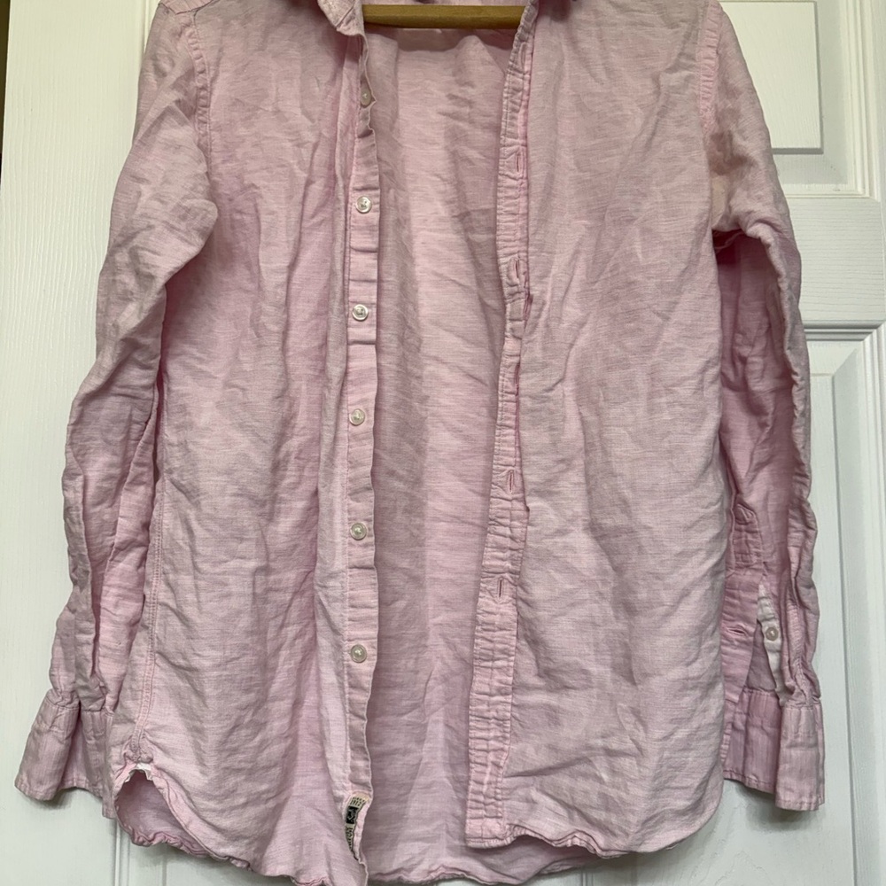 J. Crew Men's Light Pink Button-Up Dress Shirt